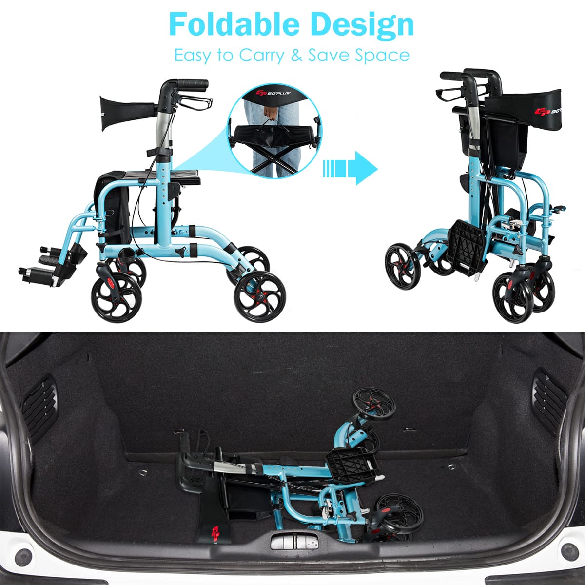 Foldable Design
Easy to Carry & Save Space
