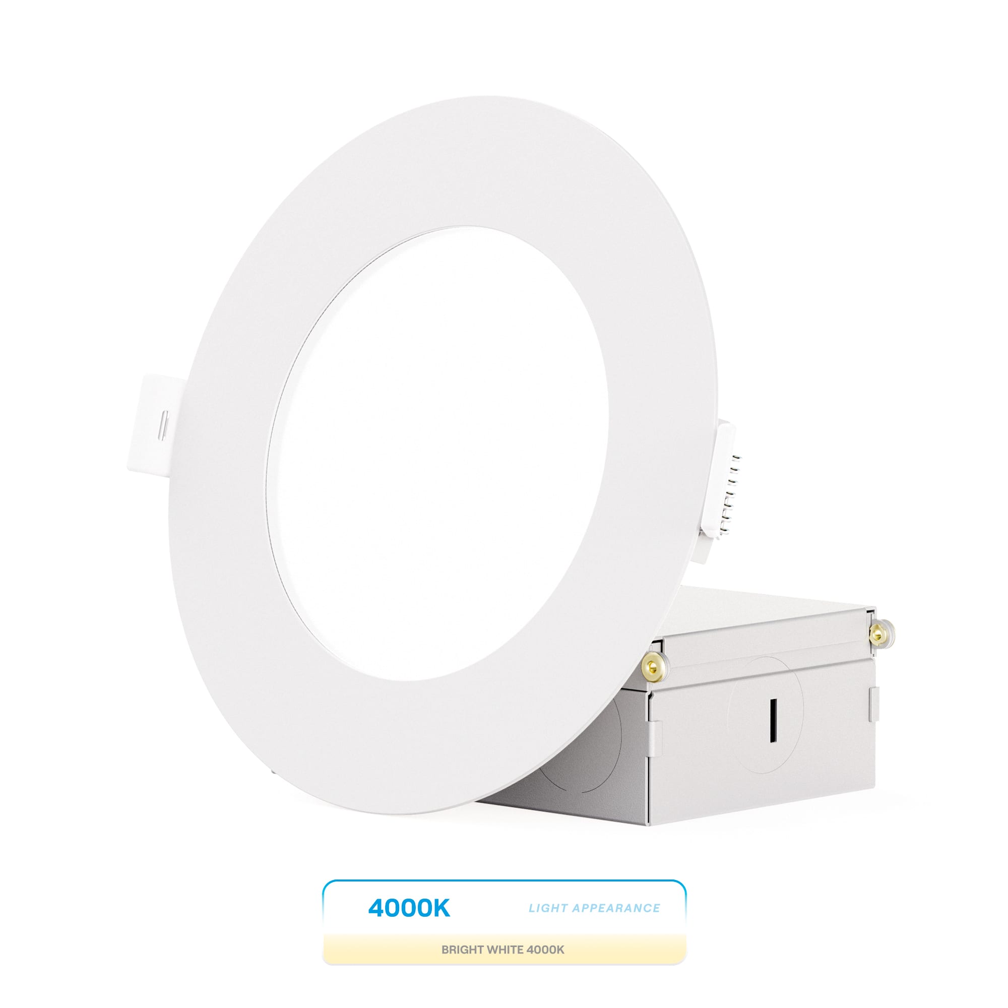 Infibrite - 4 In. Ultra-Thin Recessed LED Downlight 9W 750LM Adjustable Wet Rated, Triac Dimmable 12-Pack - White price history on PriceWatchPro