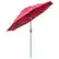 Front. Outsunny - 9FT 3 Tiers Patio Umbrella Outdoor Market Umbrella with Crank, Push Button Tilt for Deck, Backyard and Lawn - Wine Red.