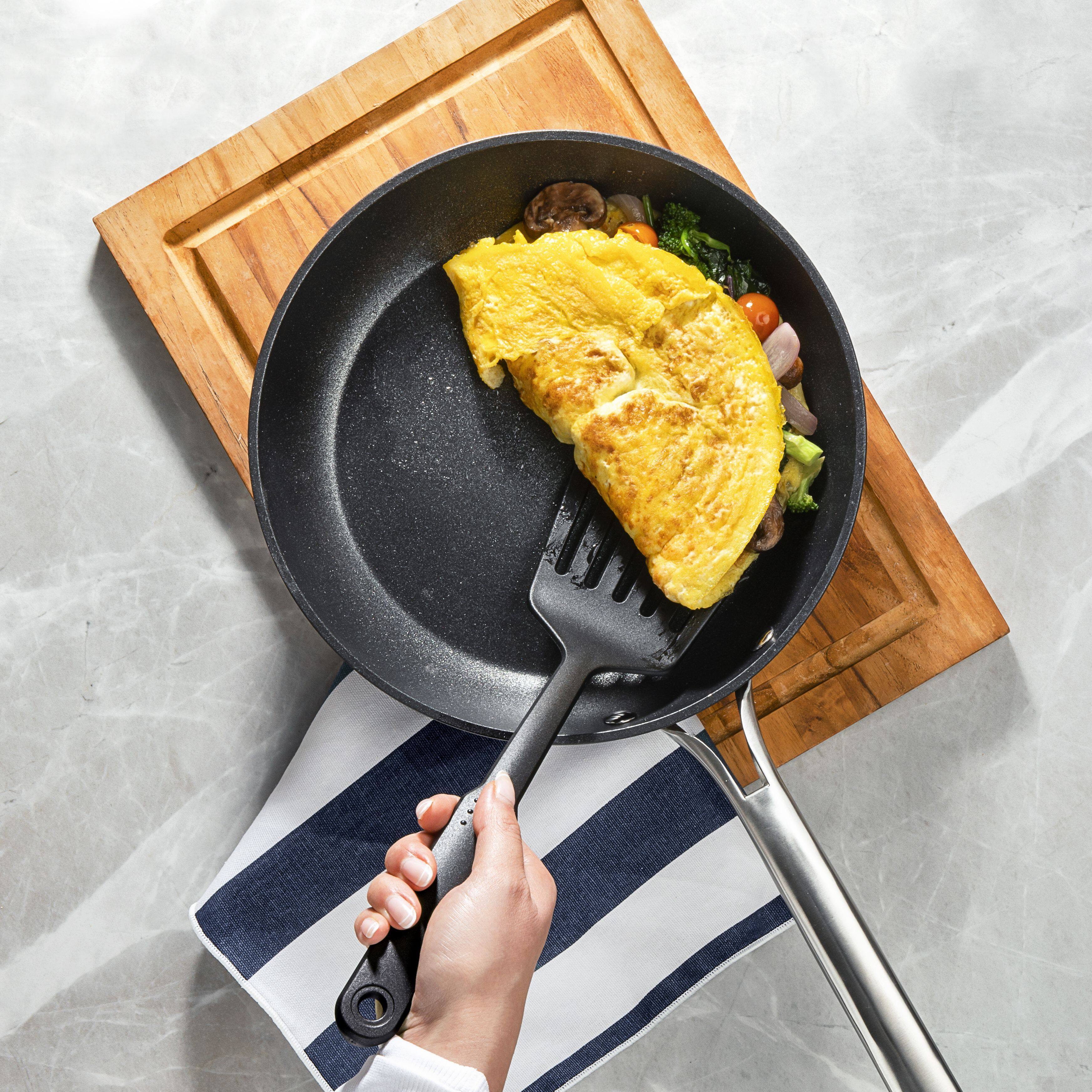 Alt View 4. Granitestone - Granitestone Armor Max 14-Piece Ultra Durable Nonstick Cookware Set with Utensils - Black.