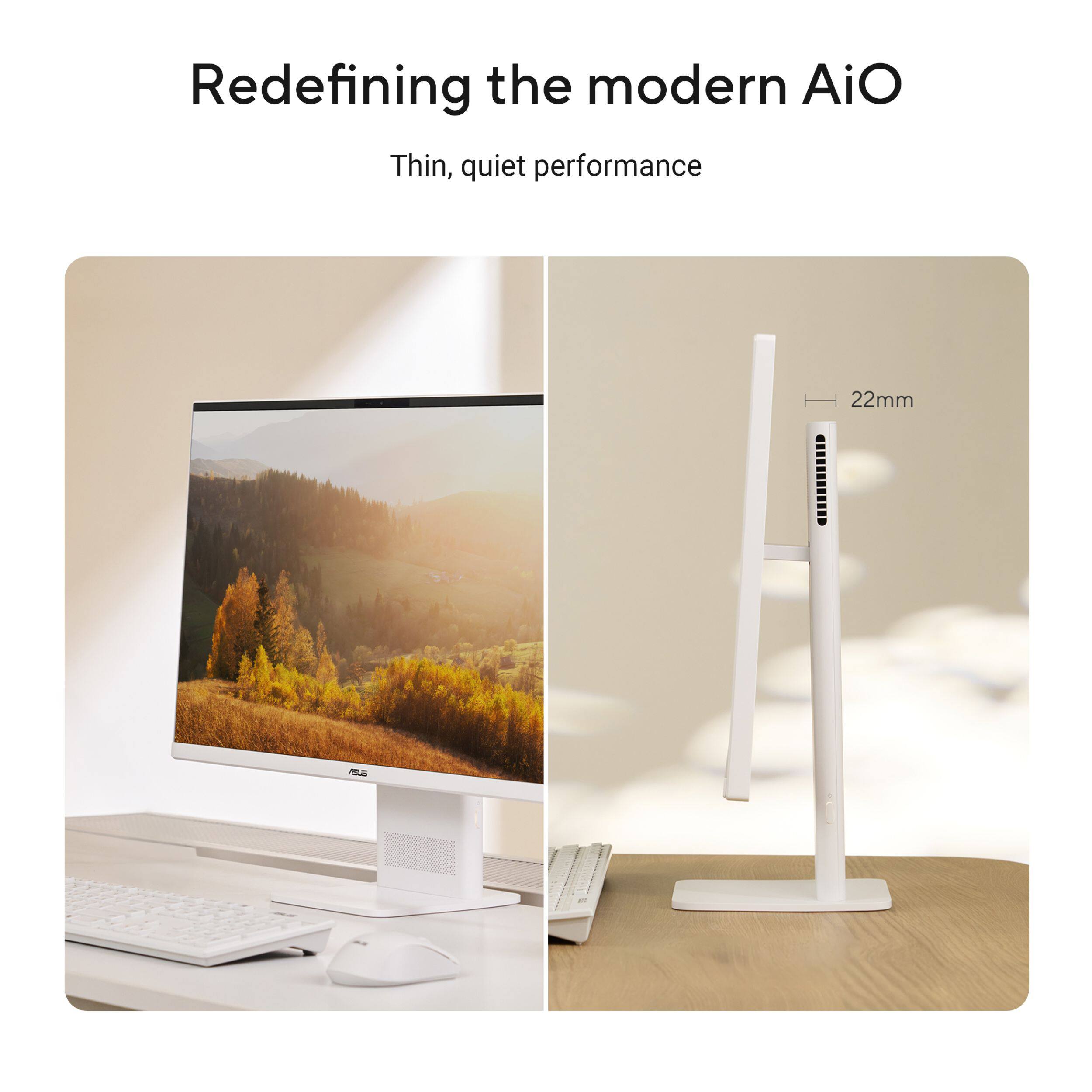 Redefining the modern AiO  
Thin, quiet performance  
22mm
