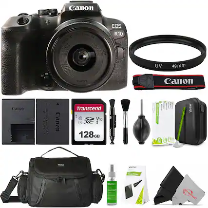 Canon EOS R10
Canon RF-518-45mm Lens F4.5-6.3 IS STM
Canon UV 49mm Filter
Canon Lens Cap
Canon Lens Hood
Canon Lens Cleaning Kit
Transcend SDXC I V10 128GB Memory Card
Vivitar Lens Cleaning Kit
Vivitar Lens Cleaning Spray
Vivitar Lens Cleaning Tissue Paper
Vivitar Lens Cleaning Cloth
Vivitar Lens Cleaning Brush
Vivitar Lens Cleaning Pen
Vivitar Lens Cleaning Kit
Vivitar Lens Cleaning Kit
Vivitar Lens Cleaning Kit
Vivitar Lens Cleaning Kit
Vivitar Lens Cleaning Kit
Vivitar Lens Cleaning Kit
Vivitar Lens Cleaning Kit
Vivitar Lens Cleaning Kit
Vivitar Lens Cleaning Kit
Vivitar Lens Cleaning Kit
Vivitar Lens Cleaning Kit
Vivitar Lens Cleaning Kit
Vivitar Lens Cleaning Kit
Vivitar Lens Cleaning Kit
Vivitar Lens Cleaning Kit
Vivitar Lens Cleaning Kit
Vivitar Lens Cleaning Kit
Vivitar Lens Cleaning Kit
Vivitar Lens Cleaning Kit
Vivitar Lens Cleaning Kit
Vivitar Lens Cleaning Kit