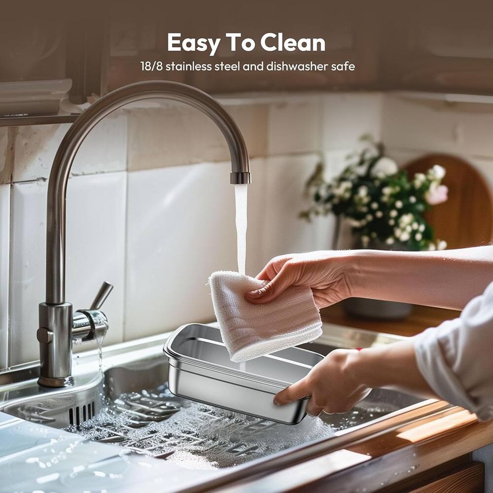 Easy To Clean  
18/8 stainless steel and dishwasher safe