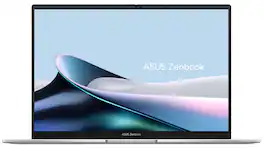 ASUS - Zenbook 14 14" 3K OLED Touch Screen Laptop - Intel Core Ultra 9 285H - 32GB RAM - 1TB SSD - Foggy Silver