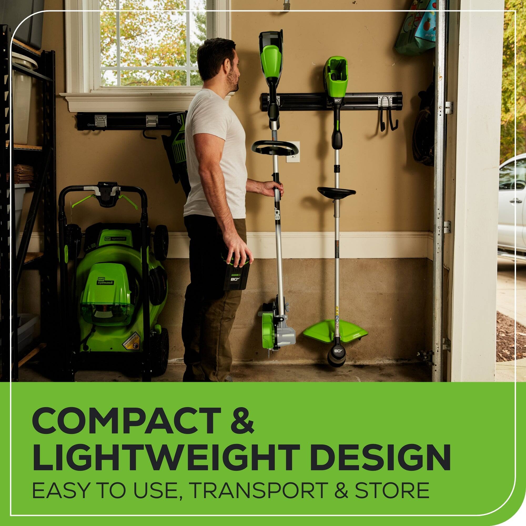 COMPACT & LIGHTWEIGHT DESIGN  
EASY TO USE, TRANSPORT & STORE