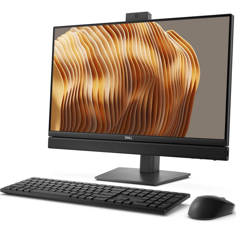 Left. Dell - Dell Pro 24 QC24250 All-in-One Desktop, 23.8" FHD Touchscreen, Intel Core Ultra 7 265, 16GB RAM 2TB SSD Windows 11 Pro - Black.