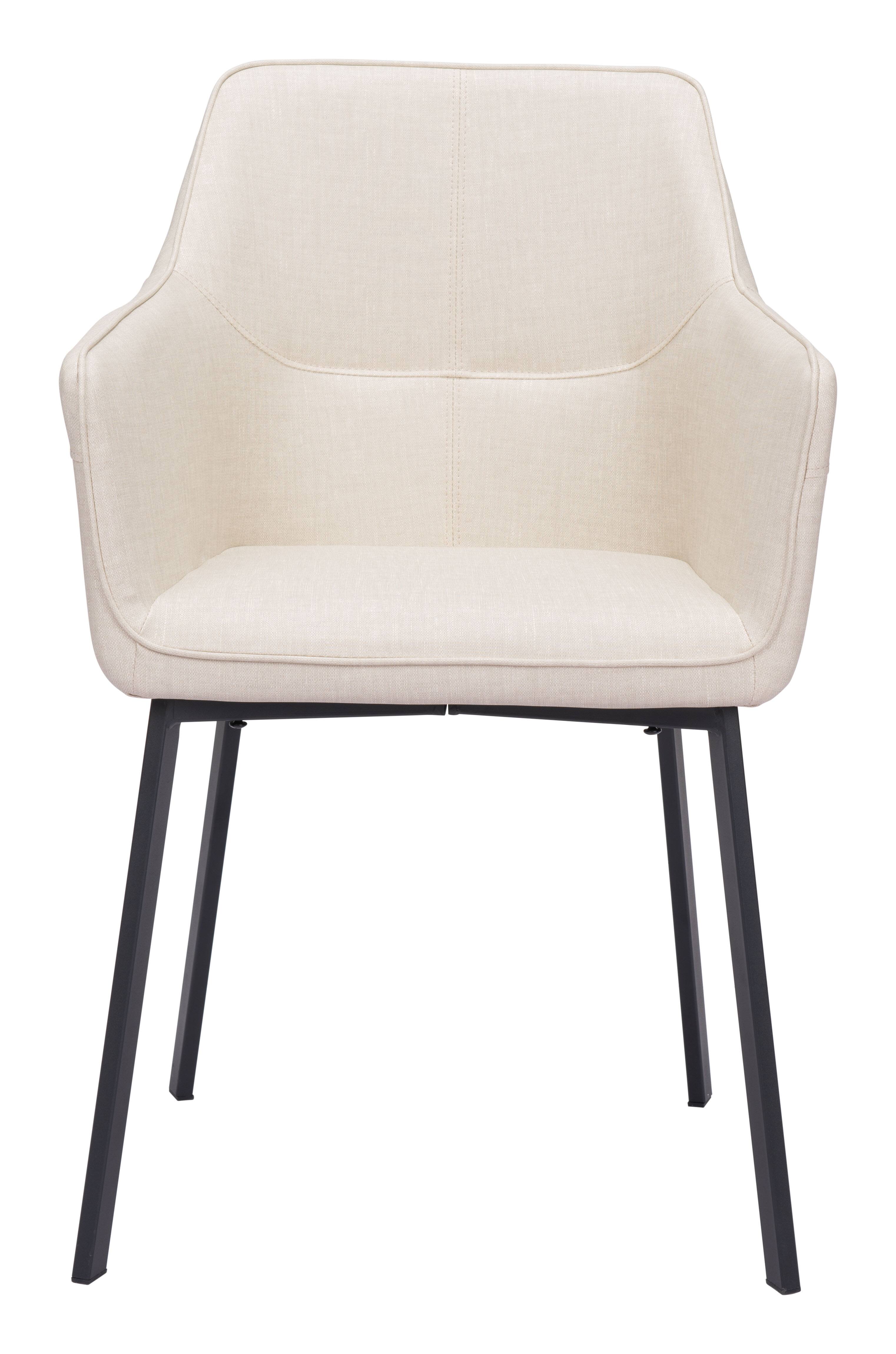 Alt View 1. Hivvago - Adage Dining Chair (Set of 2) Beige - Beige.