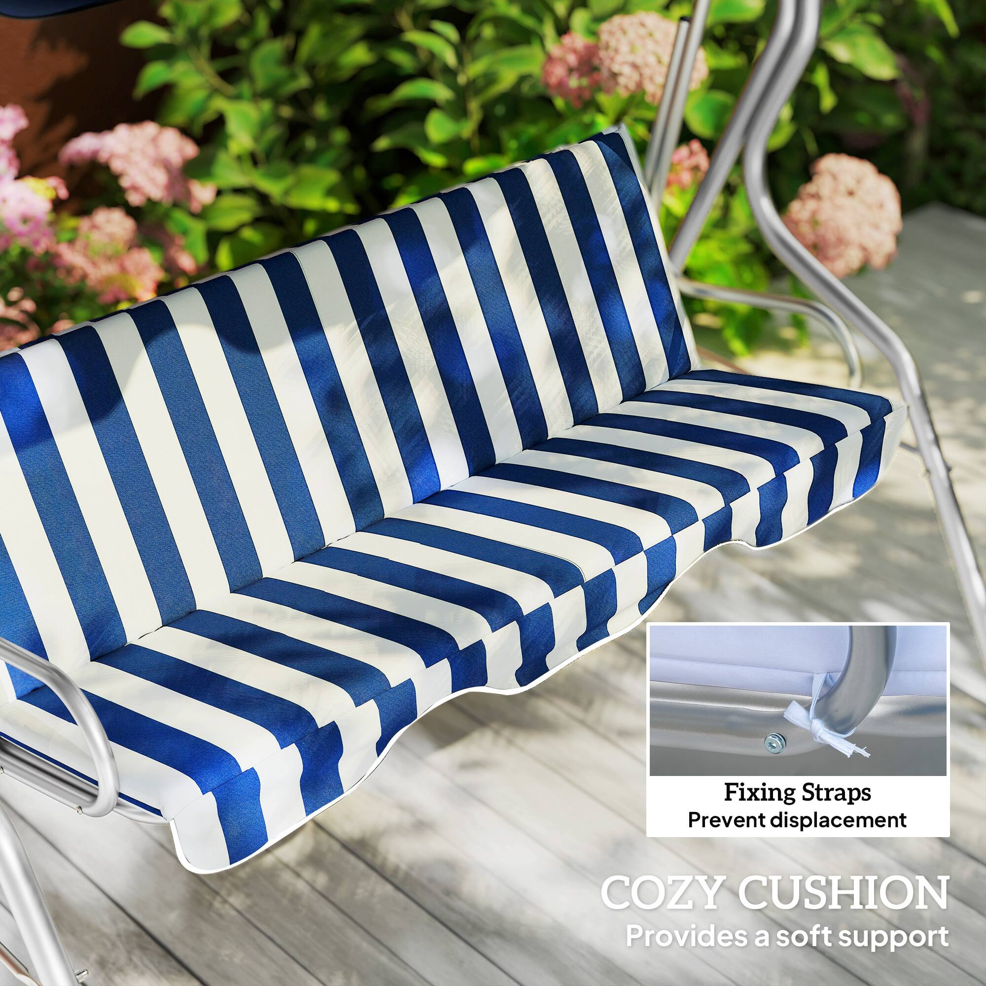 Fixing Straps Prevent displacement. COZY CUSHION Provides a soft support.