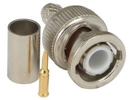 Cable Leader - BNC Male Twist-On Connector for RG-59U/62U Coaxial Cable - Silver