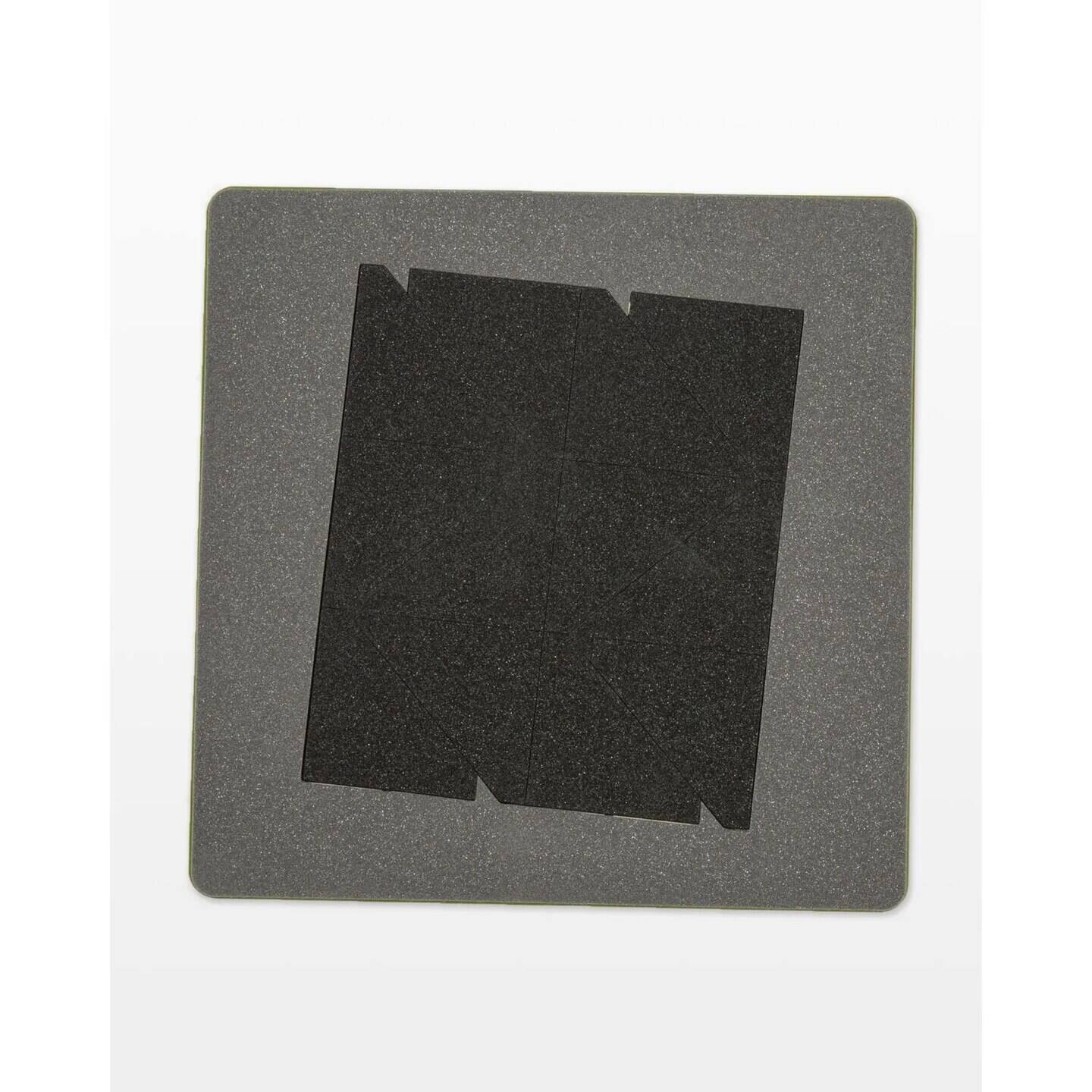 Left. AccuQuilt - Half Square Triangle-2 Finished Square-Multiples - White.