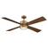 Alt View 7. Parrot Uncle - 52" Antique Brass Ceiling Fan with LED Light and Remote - Brass.
