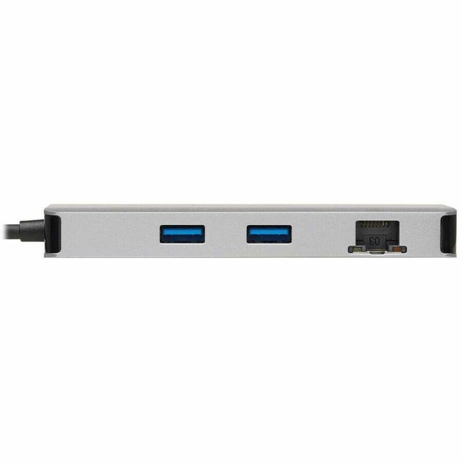 Alt View 2. Tripp Lite - Eaton Tripp Lite Series USB-C Dock, Dual Display - 4K 60 Hz HDMI, USB 3.x (5Gbps) Hub Ports, GbE, Memory Card, 100W PD.