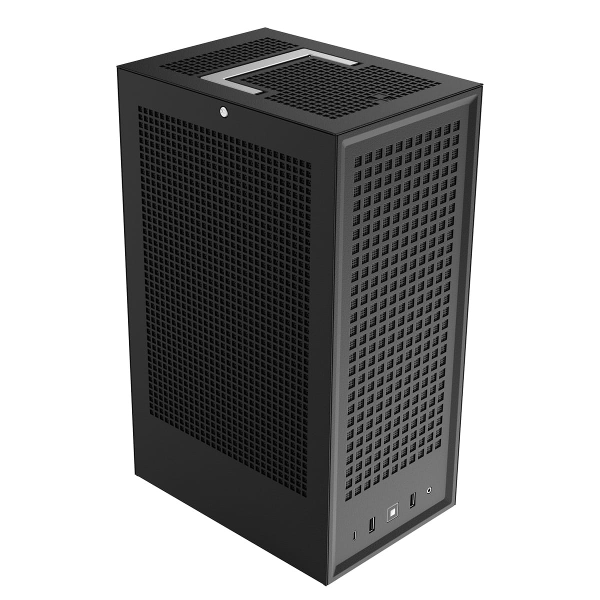 Alt View 11. HYTE - Revolt 3 Premium ITX Small Form Factor Desktop Case with 700W 80 Plus Gold PSU - Black.
