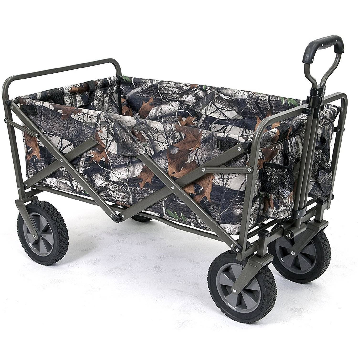 Alt View 1. Mac Sports - Mac Sports Collapsible Folding Outdoor Utility Garden Camping Wagon Cart, Camo - Camouflage.