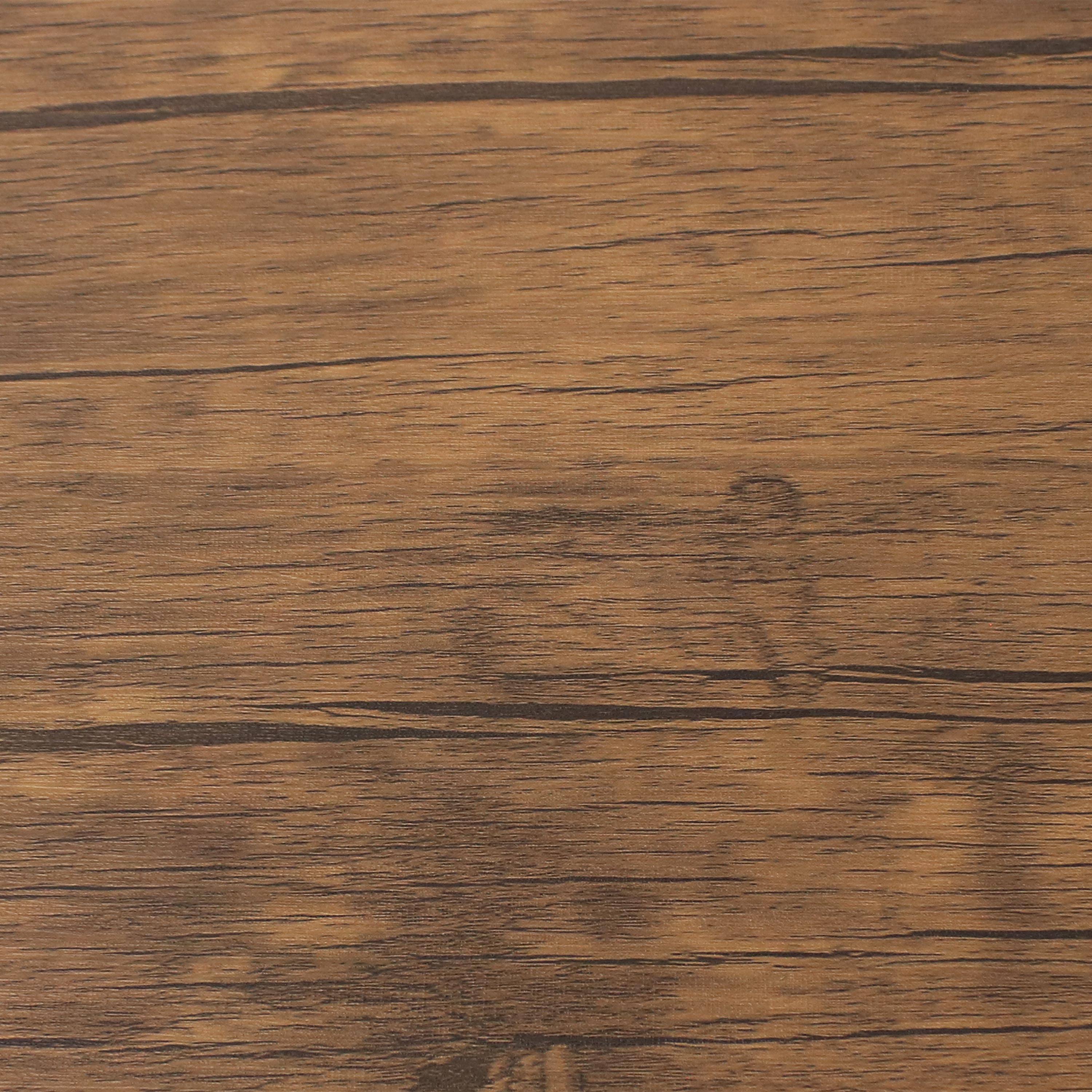 Alt View 4. Sunnydaze - 4-Tier Industrial Over-the-Toilet Storage Shelf - Teak Finish.