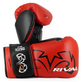 RIVAL - Boxing Evolution Hook and Loop Sparring Gloves - 12 oz. - Red
