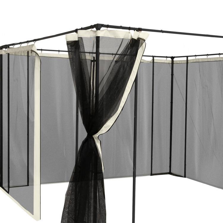 Alt View 6. PULUZ - Replacement Mesh Sidewall Netting for 9.8' x 13.1' Gazebos and Canopy Tents with Zippers, (Sidewall Only) - Cream.
