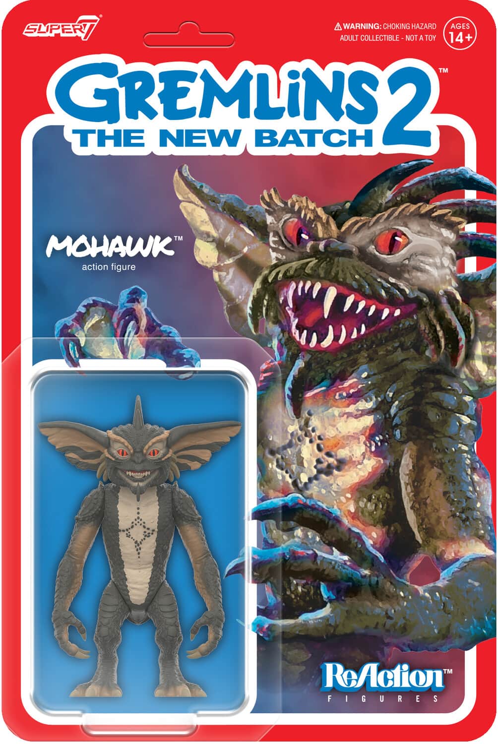Super7 - Gremlins 2: The New Batch - ReAction Wv2 - Mohawk - COLLECTABLES - Multicolor
