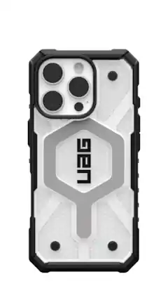 Front. UAG - Pathfinder Clear Case with Magsafe for Apple iPhone 16 Pro - Ice.