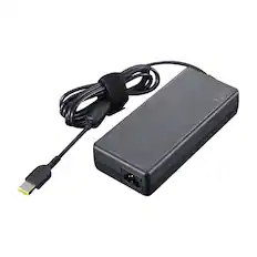 Front. Lenovo - Lenovo 135W Slim Tip AC Power Adapter - Black.