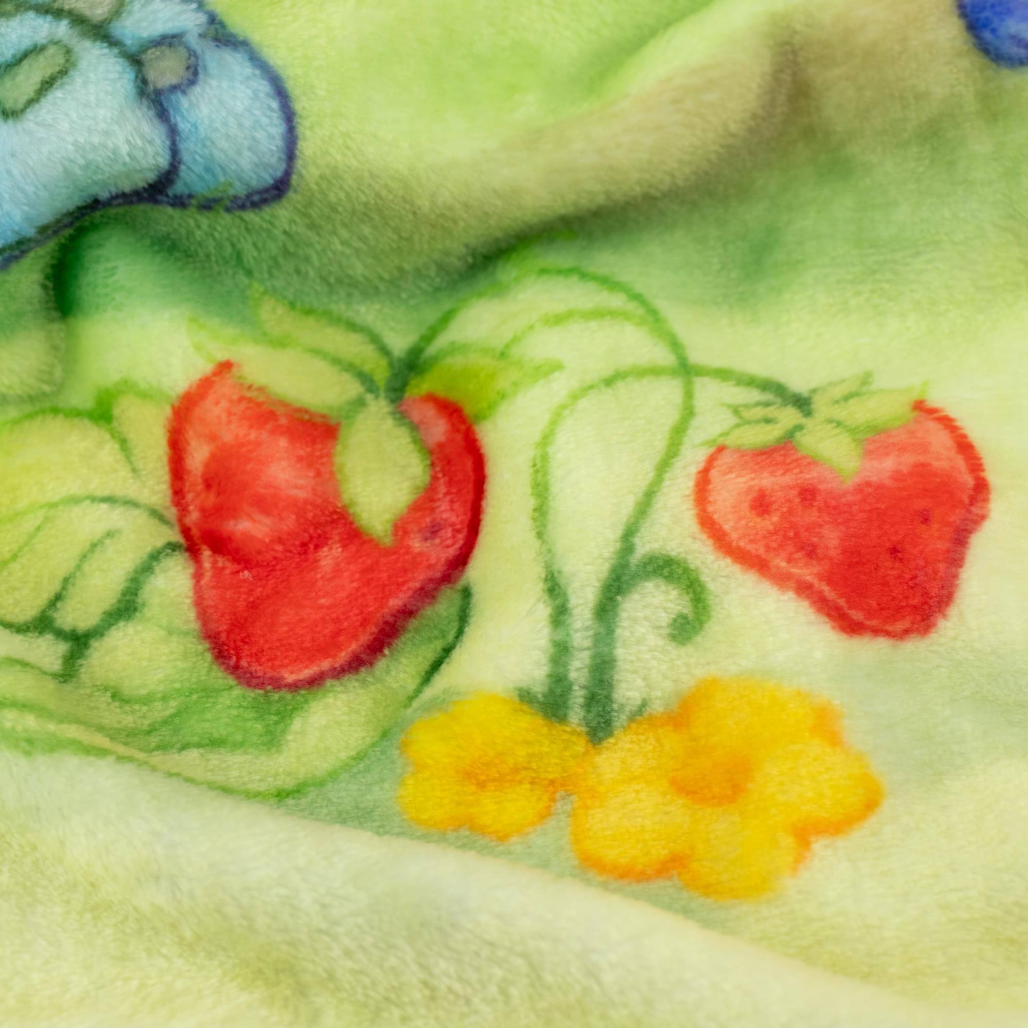 Alt View 10. Silver Buffalo - Care Bears x Strawberry Shortcake Fleece Throw Blanket | 45 x 60 Inches - Multi-Color.