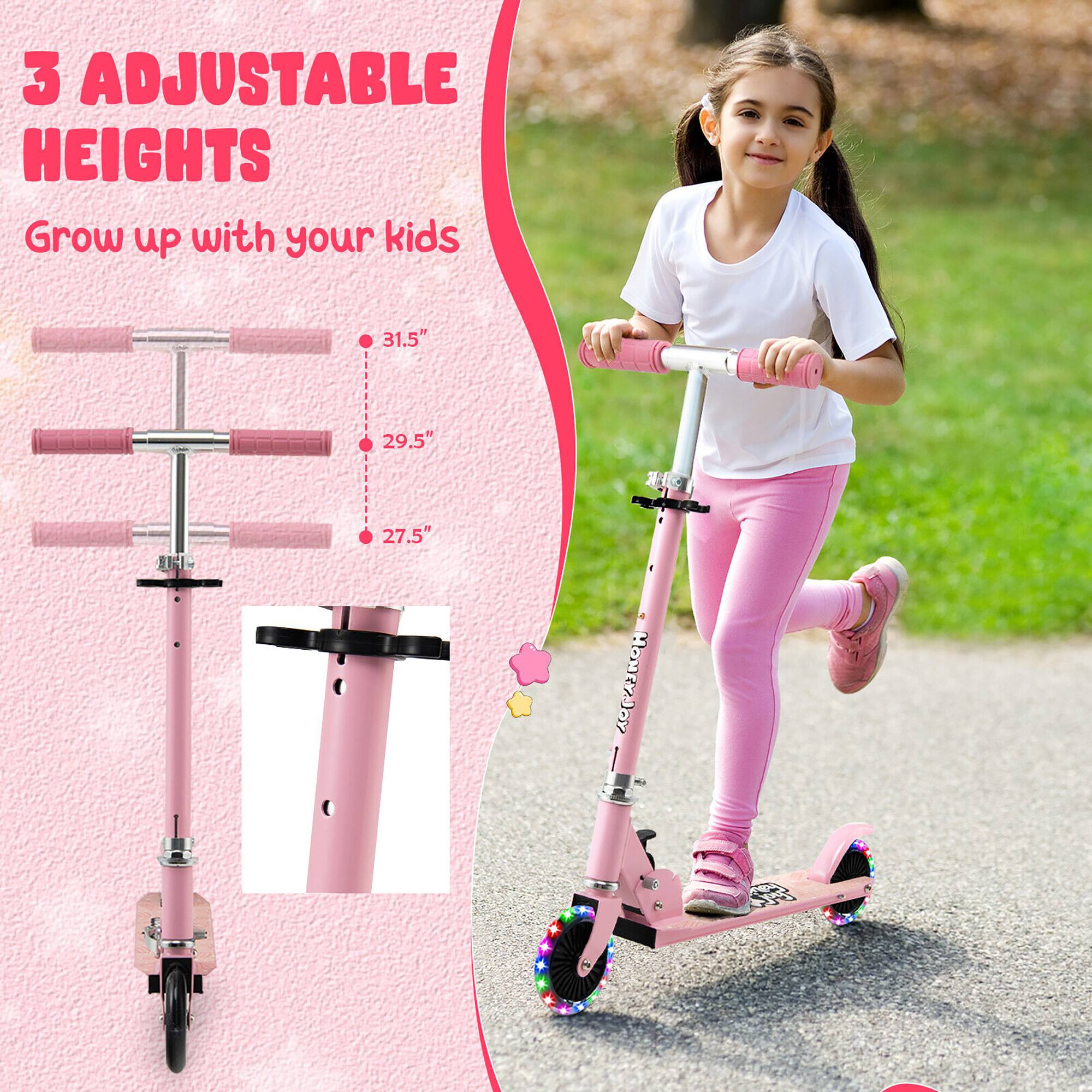 3 Adjustable Heights  
Grow up with your kids  

31.5"  
29.5"  
27.5"
