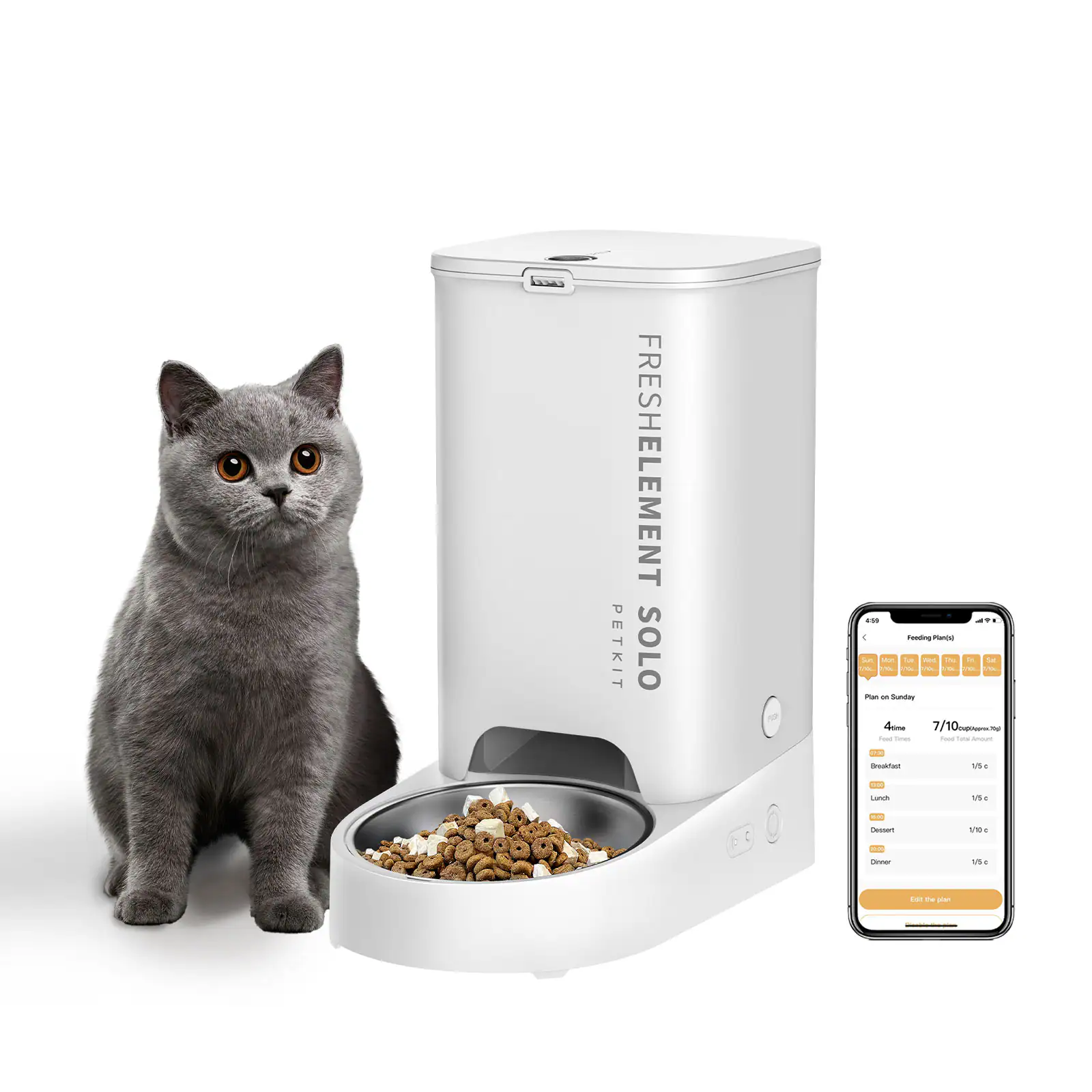 Petkit - Fresh Element Solo Pet Feeder - White