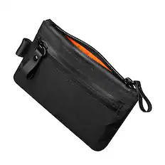 Front. ALPAKA - Zip Pouch RFID Wallet Pouch, Slim Card Holder for Cash/Cards/Coins, YKK AquaGuard Zippers - Black Ultradyne 100D.