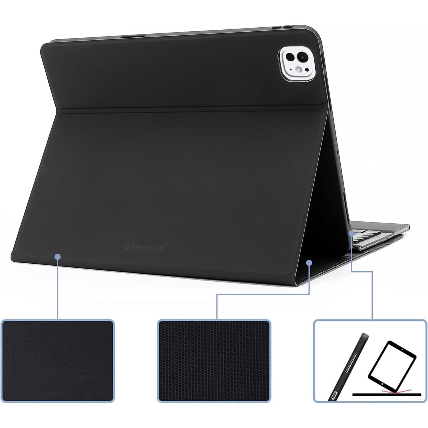 SaharaCase Navigate Series Keyboard Case with Track Pad for Apple iPad