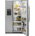Alt View Zoom 11. GE - 21.9 Cu. Ft. Side-by-Side Counter-Depth Refrigerator - Stainless steel.
