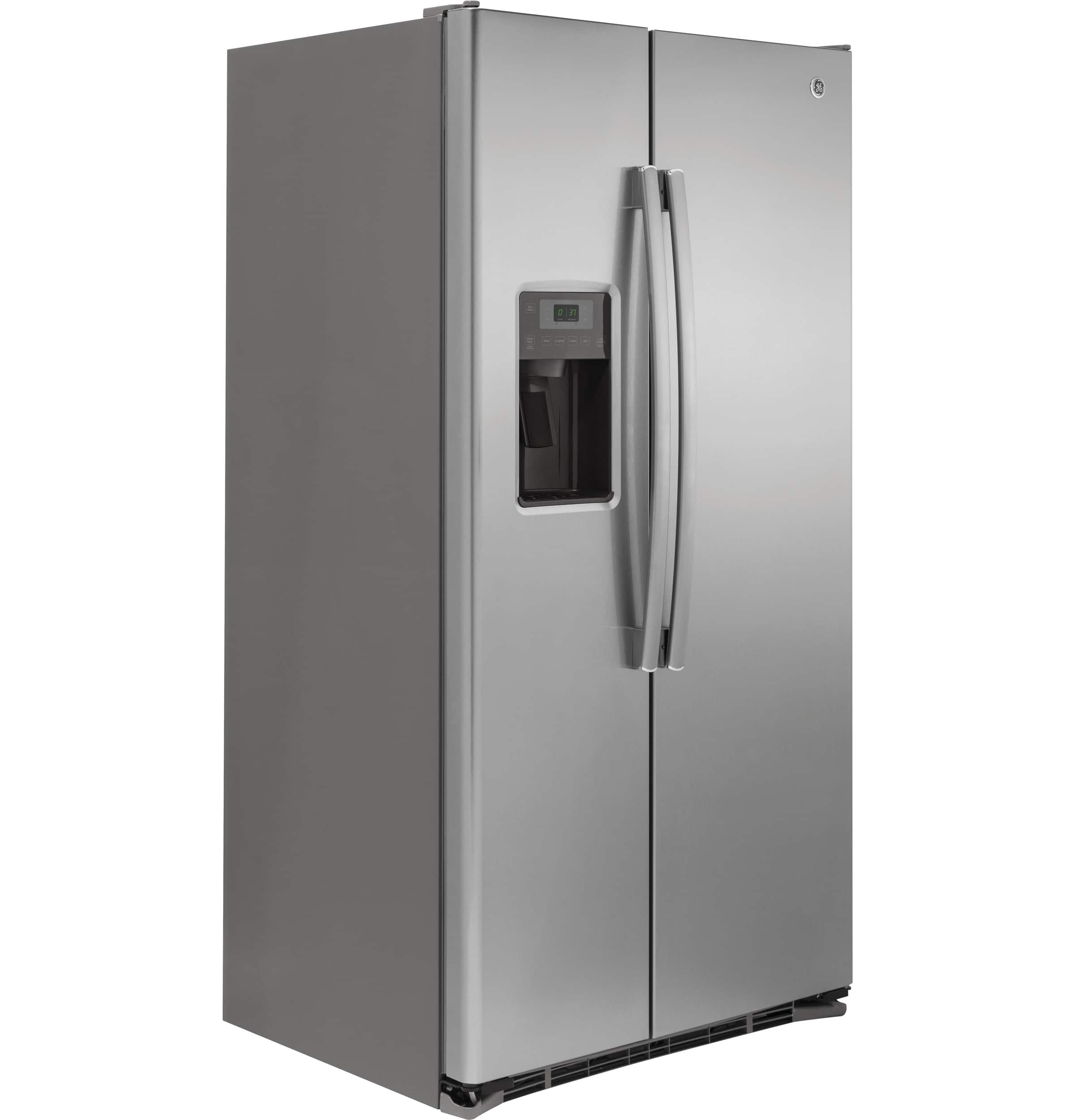 Alt View 14. GE - 21.9 Cu. Ft. Side-by-Side Counter-Depth Refrigerator - Stainless Steel.