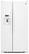 Front. GE - 25.4 Cu. Ft. Side-by-Side Refrigerator - White.
