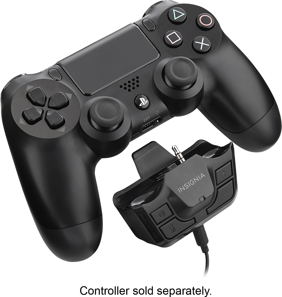 nudler lægemidlet Handel Best Buy: Insignia™ Headset Audio Controller for PlayStation 4 Black  NS-GPS4HA101