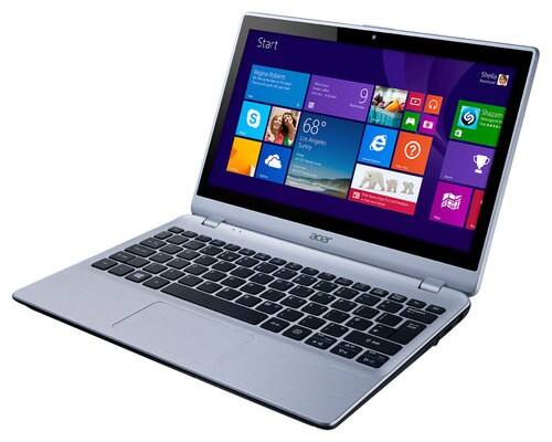 Front Standard. Acer - Aspire 11.6" Laptop - Intel Celeron - 4GB Memory - 500GB Hard Drive - Chill Silver.