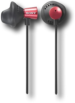  Sony - Stereo Style Earphone - Red