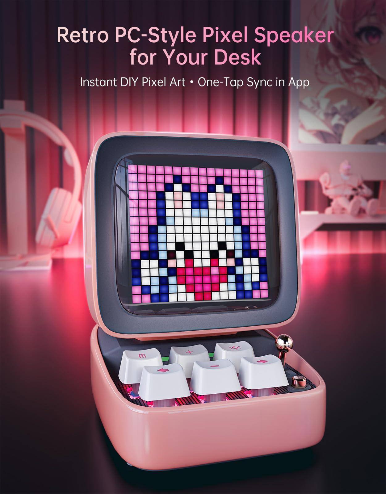 Retro PC-Style Pixel Speaker for Your Desk

Instant DIY Pixel Art • One-Tap Sync in App