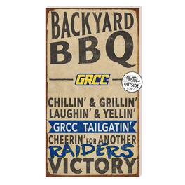 Jardine - Grand Rapids Raiders 11'' x 20'' Indoor/Outdoor BBQ Sign - Brown