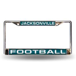 Rico Industries - Jacksonville Jaguars Chrome Metal Laser Cut License Plate Frame - Multi
