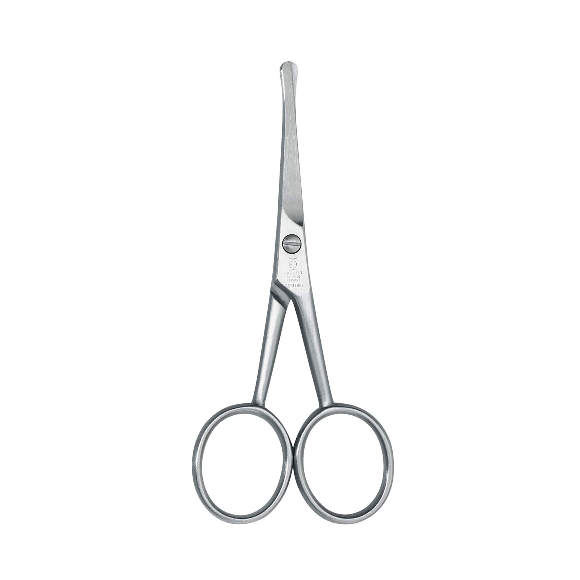 ZWILLING - Nose Ear Hair Scissors (straight cutting edge, rounded tip for safe cutting, ergonomic shape), Premium, 4 in - Silver
