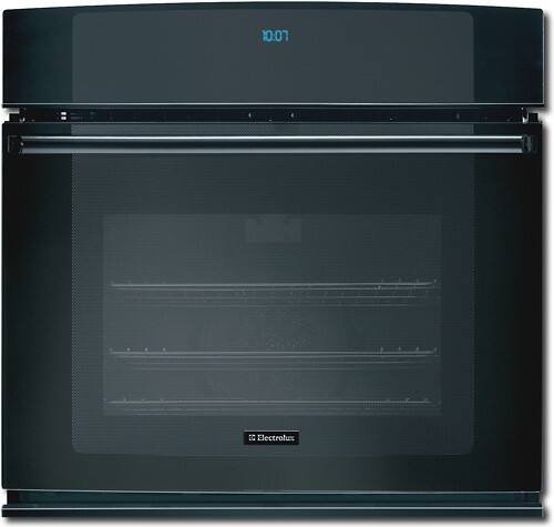 Front Standard. Electrolux - 27" Built-In Single Electric Convection Wall Oven - Black.