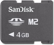 Front Standard. SanDisk - 4GB Memory Stick Micro M2 Memory Card.