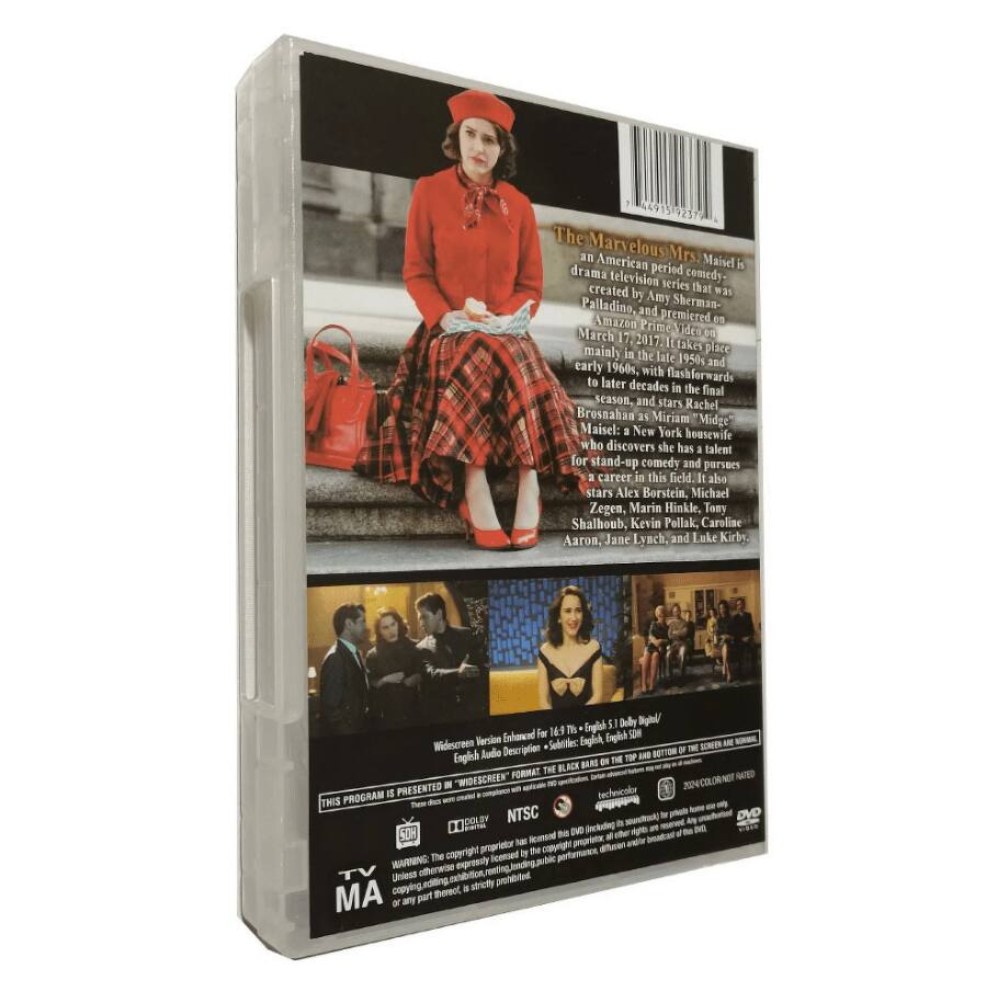 Back. The Marvelous Mrs.Maisel Seasons 1-5 dvd.
