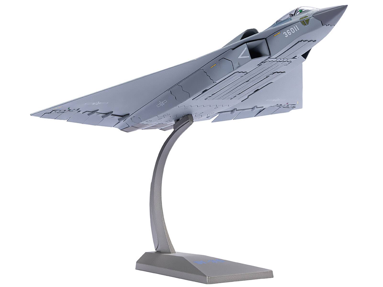 Alt View 1. Air Force 1 - CAC J-36 Stealth Fighter Chinese Military People’s Liberation Army Air Force 1/100 Diecast Model Air Force 1 - Multi.