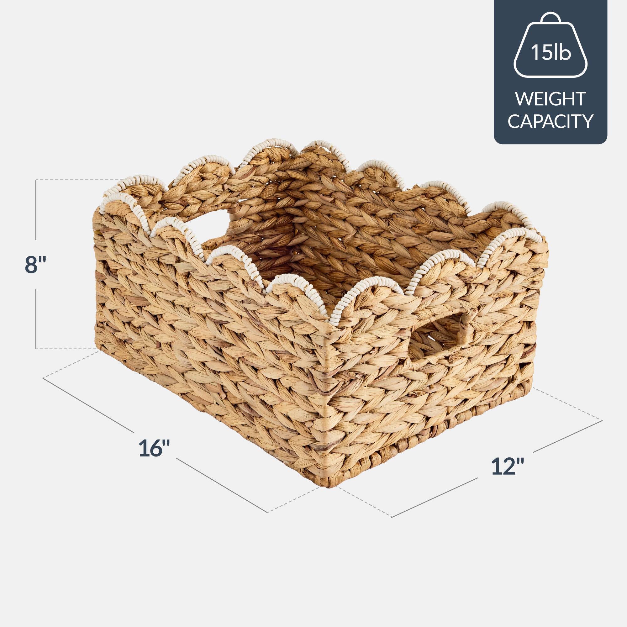 15lb WEIGHT CAPACITY  
8" x 16" x 12"