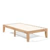Alt View 3. Gymax - Gymax 14'' Twin Size Wooden Platform Bed Frame w/ Strong Slat Support Natural - Natural.