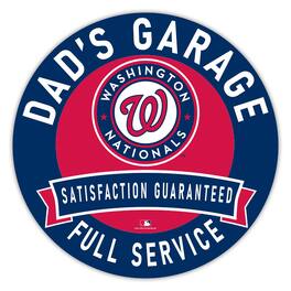 Fan Creations - Washington Nationals 16" Dad's Garage Wood Sign - Multicolor