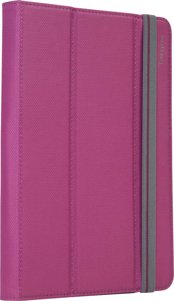 Angle. Targus - Fit-N-Grip Case for Most 7-8" Tablets and E-Readers - Fuchsia.