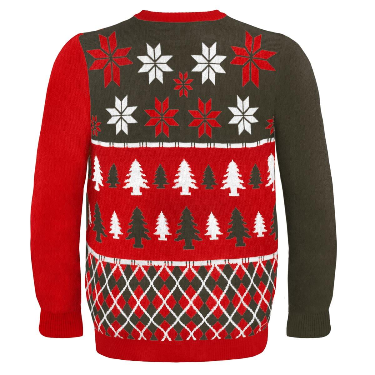 Alt View 1. Forever Collectibles - Tampa Bay Buccaneers Busy Block NFL Ugly Sweater X-Large - Red.