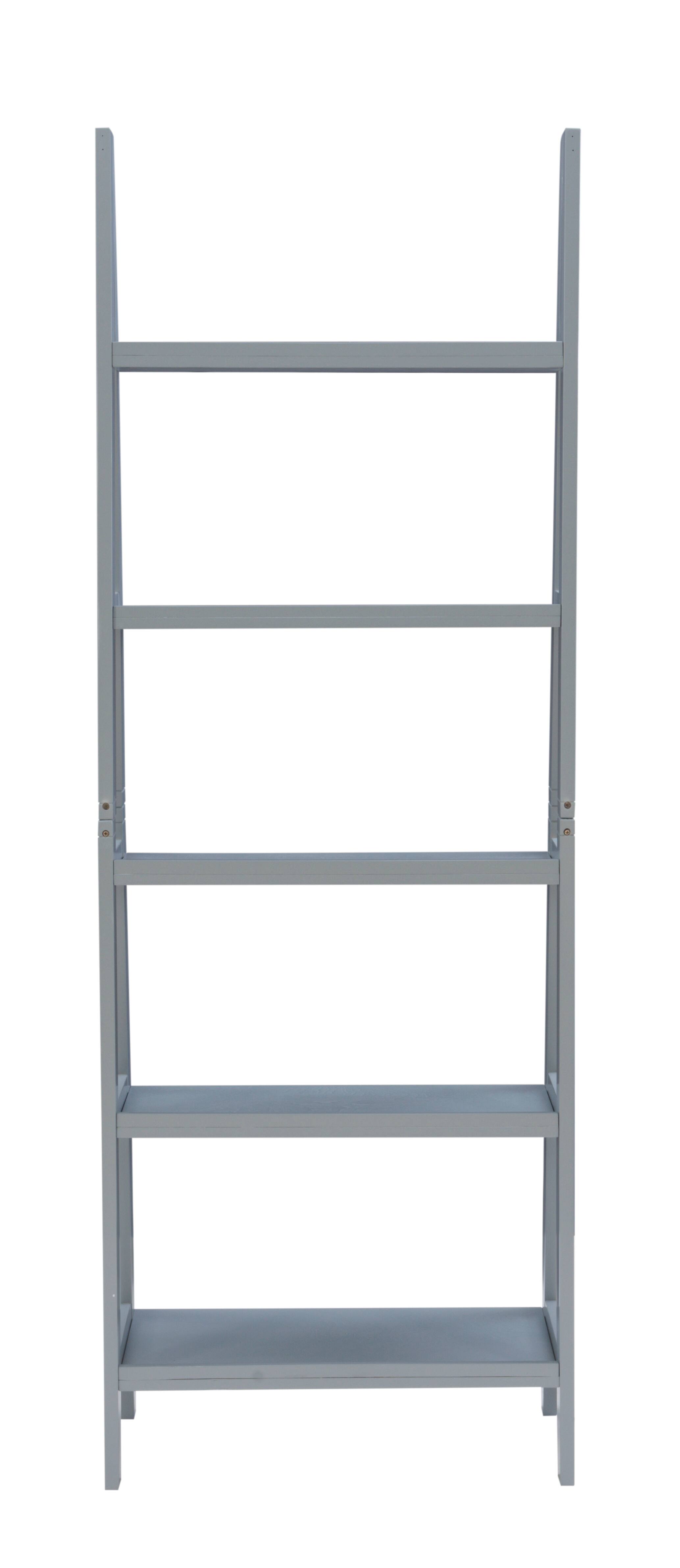 Alt View Zoom 12. Linon Home Décor - Radford Five-Tier Ladder Bookshelf - Gray.