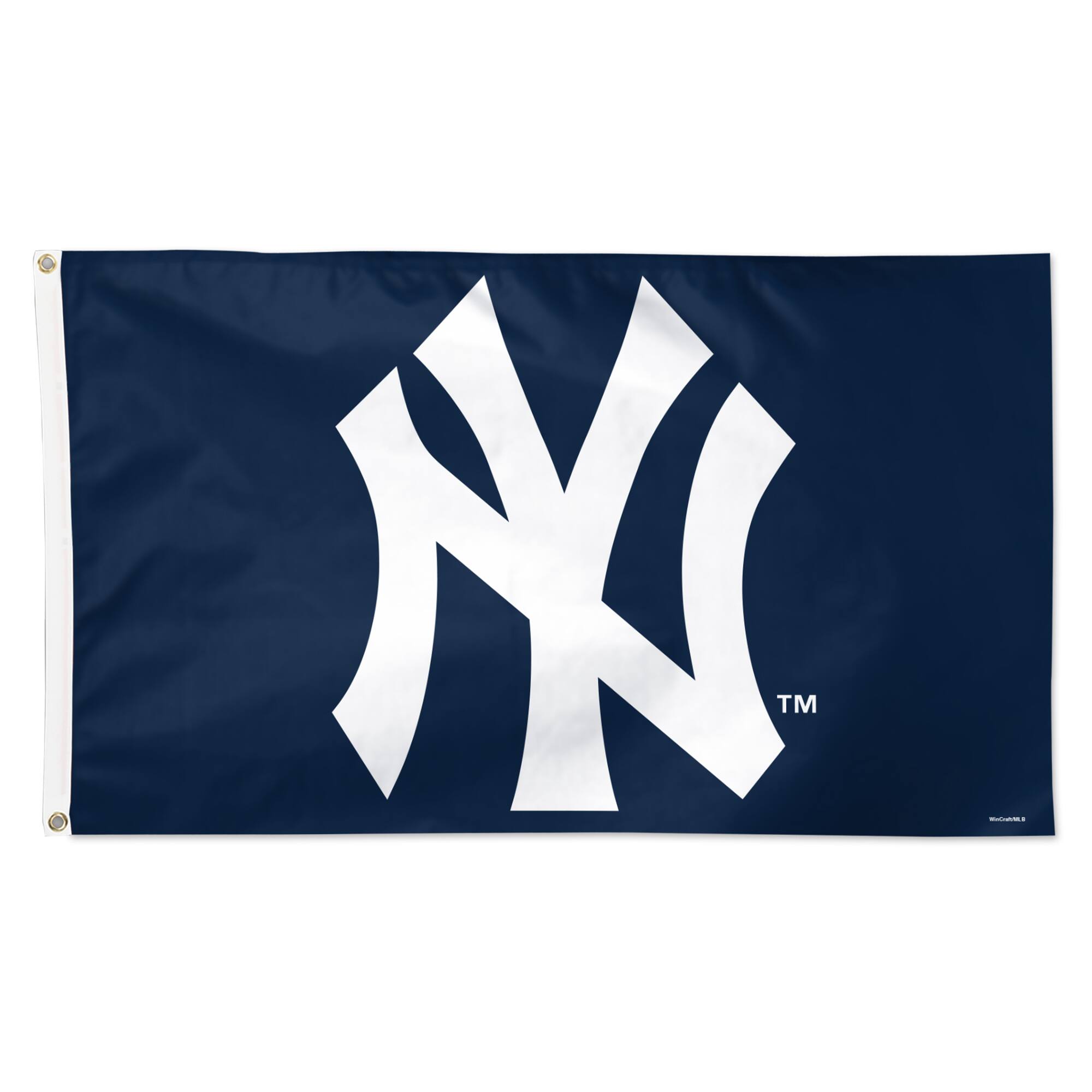 Front. WinCraft - New York Yankees 3' x 5' Single-Sided Deluxe Primary Team Logo Flag - Multicolor.